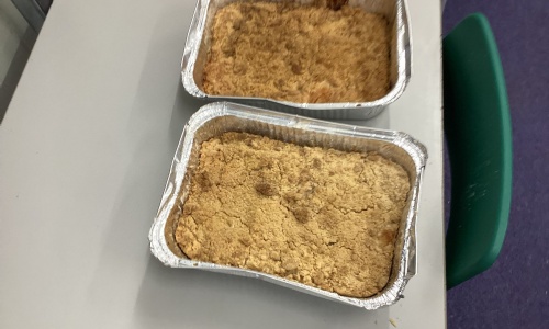 Making Apple Crumble in Year 3!